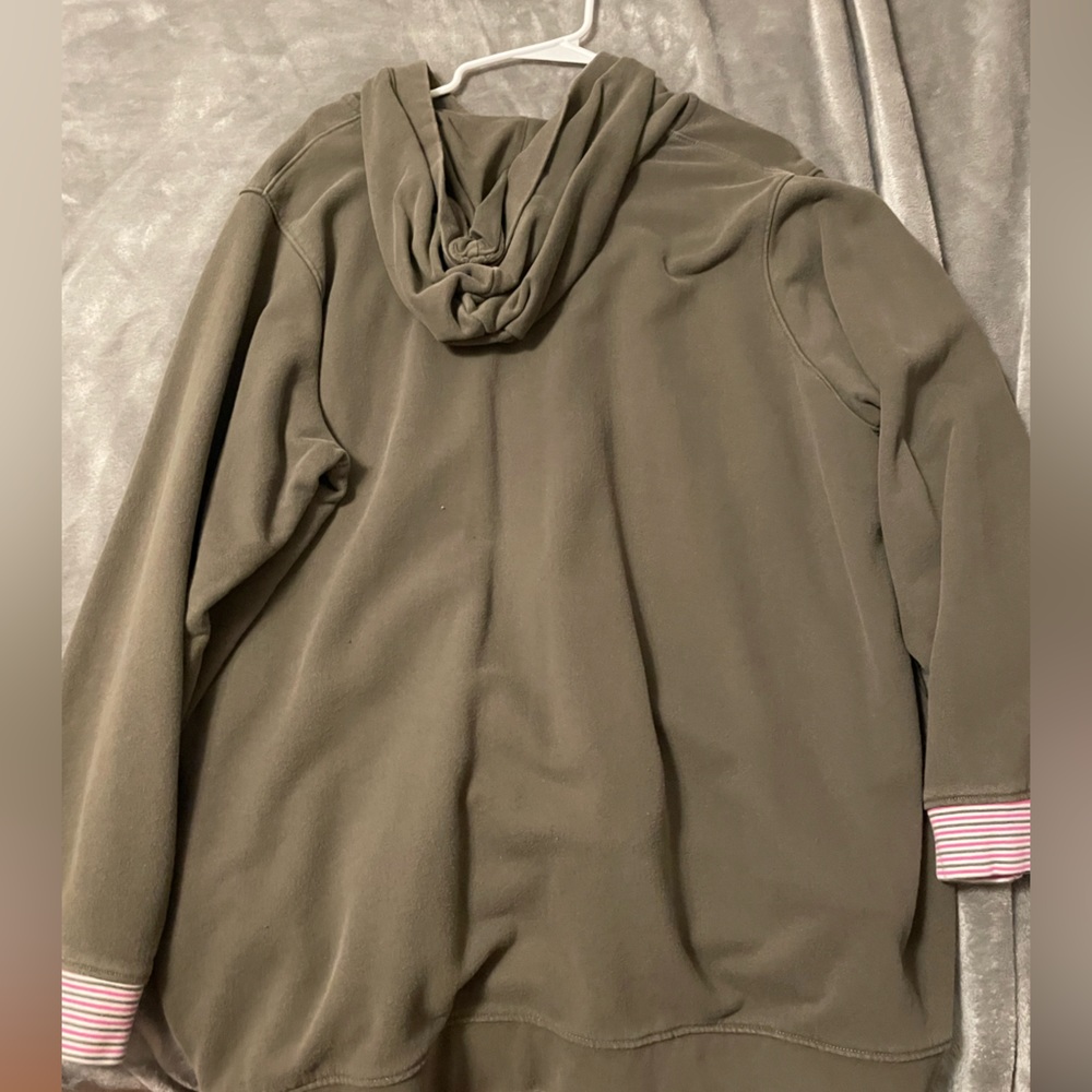 Green hoodie